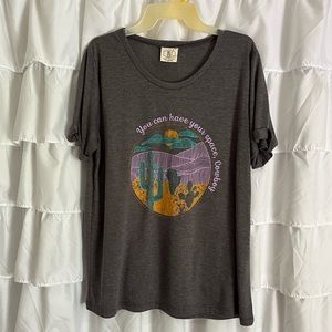 XL boutique “you can have your space cowboy” western graphic tee - relax fit